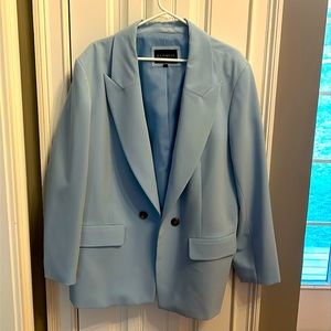 Eloquii blazer, sky blue, size 22.
